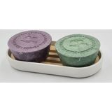 Skoon - Bamboe Bar Houder - Wit - Biologisch Afbreekbaar