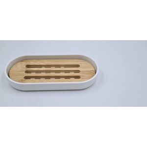 Skoon - Bamboe Bar Houder - Wit - Biologisch Afbreekbaar