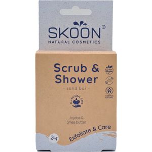 Skoon - Scrub & Shower Bar - Natuur - Plasticvrij - Biologisch Afbreekbaar