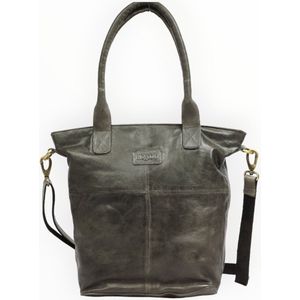 Bizzoo shopper with long strap grey