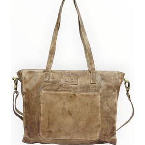 Bizzoo shopper wide taupe