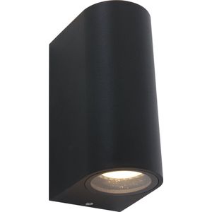 Moderne - Buiten wandlamp - Zwart - 2 lichts rond - Logan