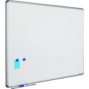 Whiteboard Design profiel 16mm, emailstaal wit - 120x240cm