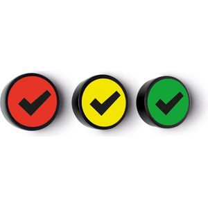 Magneet check 35mm groen