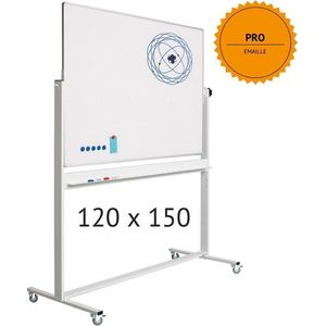 Smit Visual whiteboard, emaille en aluminium, magnetisch, 120 x 150 cm