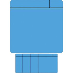 Magneet Scrum 75mmx75mm Lichtblauw - Blister A 5 Stuk