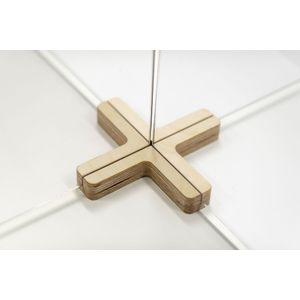 Verbindingsstuk voor scheidingsschermen, kruisvorm, 4-wegs, l x b x h = 200 x 200 x 30 mm
