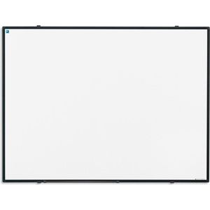 Smit Visual Softline whiteboard, emaille, magnetisch, zwart profiel, 90 x 120 cm