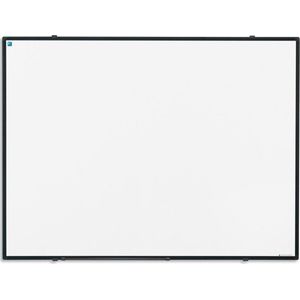 Smit Visual Whiteboard 60x90 cm Gelakt Staal Softline  - 8mm Zwart aluminium frame