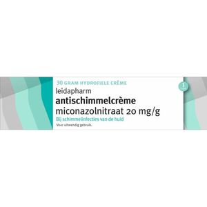 Leidapharm Anti-schimmelcreme Miconazol 20mg/g - 1 x 30 gr
