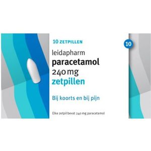 Leidapharm Paracetamol - 240 mg - 10 Zetpillen