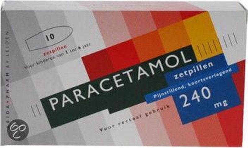 Leidapharm Paracetamol - 240 mg - 10 Zetpillen
