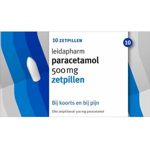 Leidapharm Paracetamol 500mg - 1 x 10 zetpillen