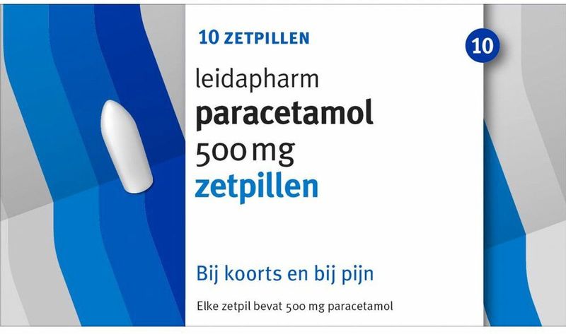Leidapharm Paracetamol 500mg - 1 x 10 zetpillen
