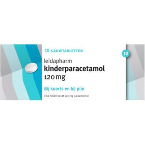 Leidapharm - Kind Paracetamol - Kauwtabletten - 120mg - 10 stuks