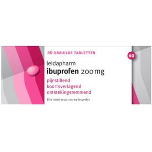 Leidapharm - Ibuprofen - 200 mg - 40 Tabletten