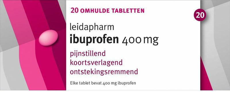 Ibuprofen - 400mg - Pijnstiller - 20 Tabletten