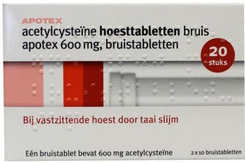 Sanias Acetylcysteine 600 mg 20 bruistabletten