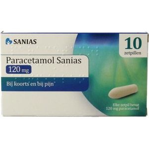 Sanias Paracetamol 120 mg 10 zetpillen