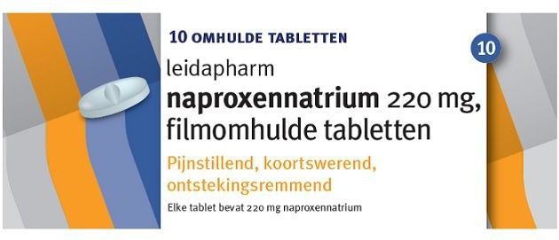 Leidapharm - Naproxennatrium - Pijnstillers - 220 mg - 10 Tabletten