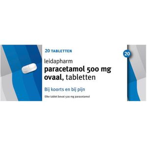 Leidapharm Paracetamol ovaal 500mg 20 tabletten