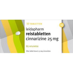 Leidapharm Cinnarazine 25mg  10 tabletten