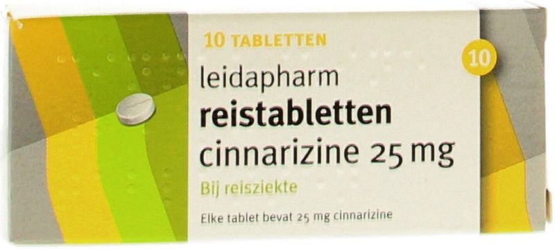 Leidapharm - Reistabletten - Cinnarizine 25 mg - 20 Tabletten