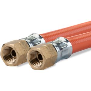 Gimeg Gasslang PVC 1/4 inch links binnen x 1/4 inch links binnen 1 m