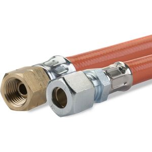 Gimeg gasslang pvc 1/4 inch links X 8/10 mm 60 cm