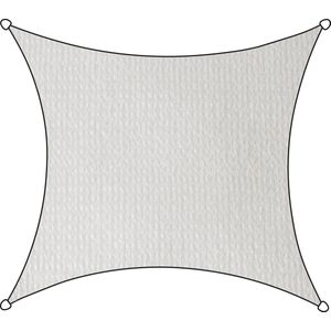 Livin'Outdoor Schaduwdoek Iseo Vierkant 3,6x3,6 m HDPE Wit