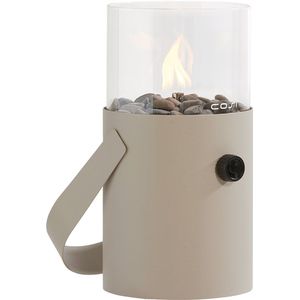 Cosiscoop Original Taupe Gaslantaarn - Unieke sfeermaker - Voor binnen en buiten - Brand 5 tot 6 uur op een gascartouche