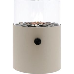 Cosiscoop XL Taupe Gaslantaarn - Unieke sfeermaker - Voor binnen en buiten - Brand 5 tot 6 uur op een gascartouche