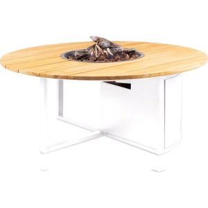 Cosiloft 120 round white / teak