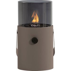 Cosiscoop Original gaslantaarn ø16cm (h:30cm) , Taupe - Naturel - Bruin ,  Gecoat Metaal  , 16cm