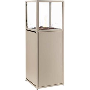 Cosipillar Dome gaslantaarn 40x40x116cm , Taupe - Naturel - Bruin ,  Aluminium  ,