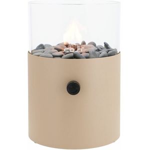 Cosiscoop XL gaslantaarn ø20cm (h:30,5cm) , Taupe - Naturel - Bruin ,  Aluminium  , 20cm