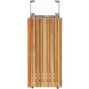 Cosi Fires - Cosipillar Square - Gashaard - Teak - Aluminium