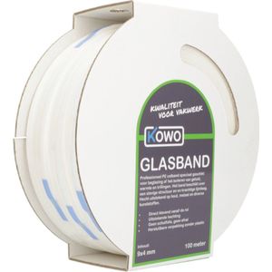 Kowo - PE Beglazingsband - Wit - 3 Rollen van 5 Meter