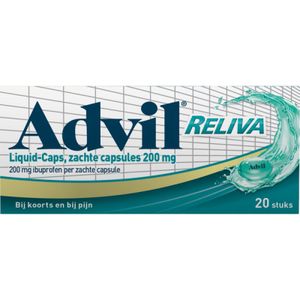 Advil Reliva liquid caps 200mg  20 capsules