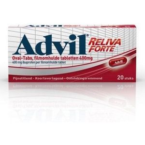 Advil Reliva Forte Oval Tabs 400 mg 20 stuks