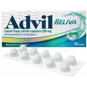 Advil Reliva Liquid Caps 200mg - 1 x 10 capsules