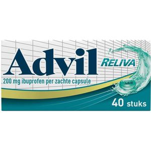 Advil Reliva Liquid Caps 200mg - 1 x 40 capsules