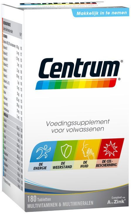 Centrum Adult Multivitaminen Tabletten, 180 stuks