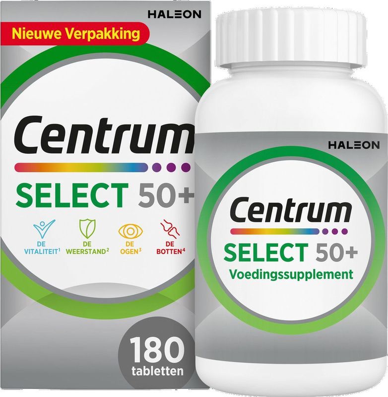 Centrum Select 50+ Multivitaminen Tabletten, 180 stuks
