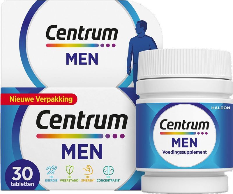 Centrum Men Multivitaminen Tabletten, 30 stuks