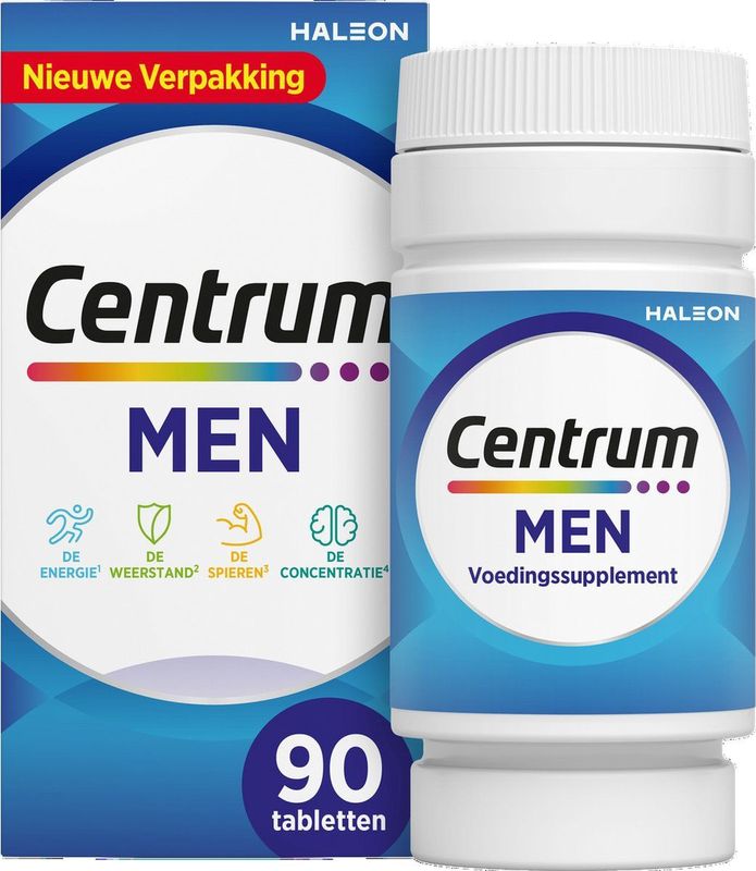 Centrum Men Multivitaminen Tabletten, 90 stuks