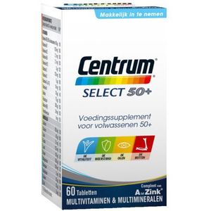 Centrum Select 50+ Multivitaminen Tabletten 60st