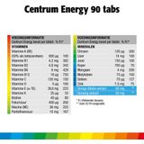 Centrum Energy Multivitaminen Tabletten, 90 stuks