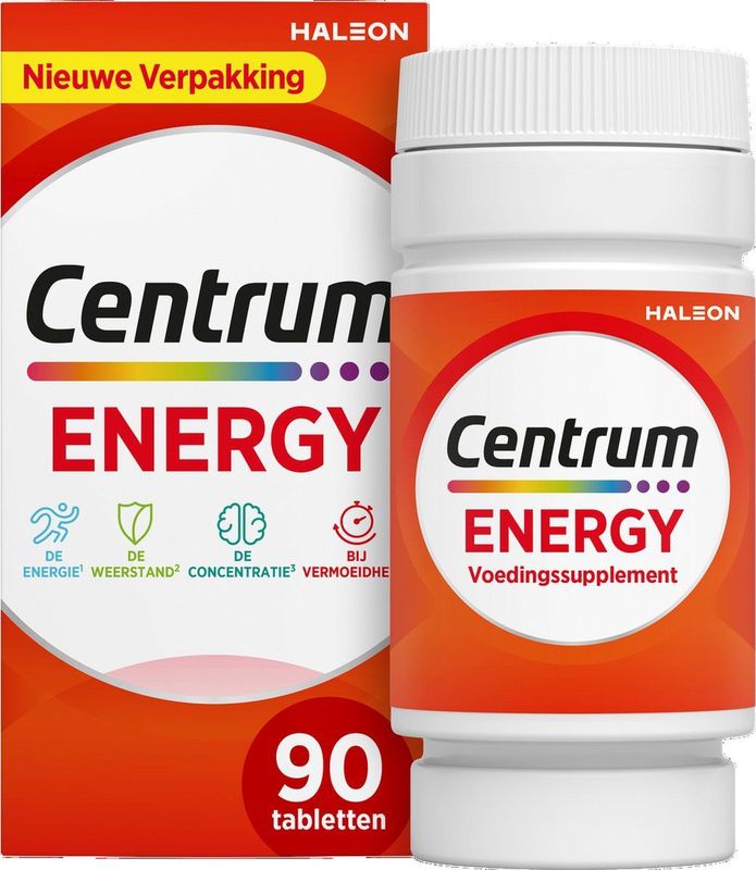 Centrum Energy Multivitaminen Tabletten, 90 stuks