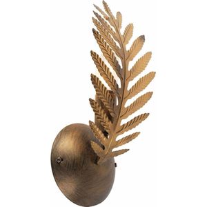 Ylumen - Wandlamp Palm 1 Blad H 32 cm Goud Bruin